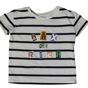 Tax The Rich Kids Toddler Stripe Tee Tshirt